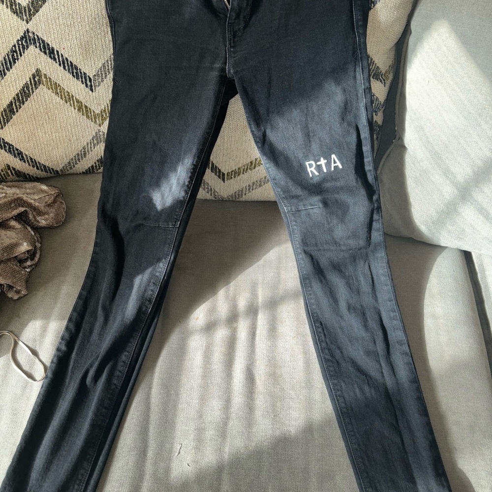 RtA Women's Dark Gray Skinny Jeans